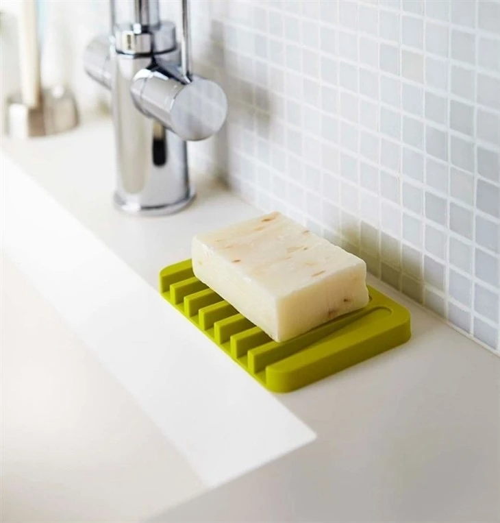Silicone Waterfall Soap Tray For Bathtub